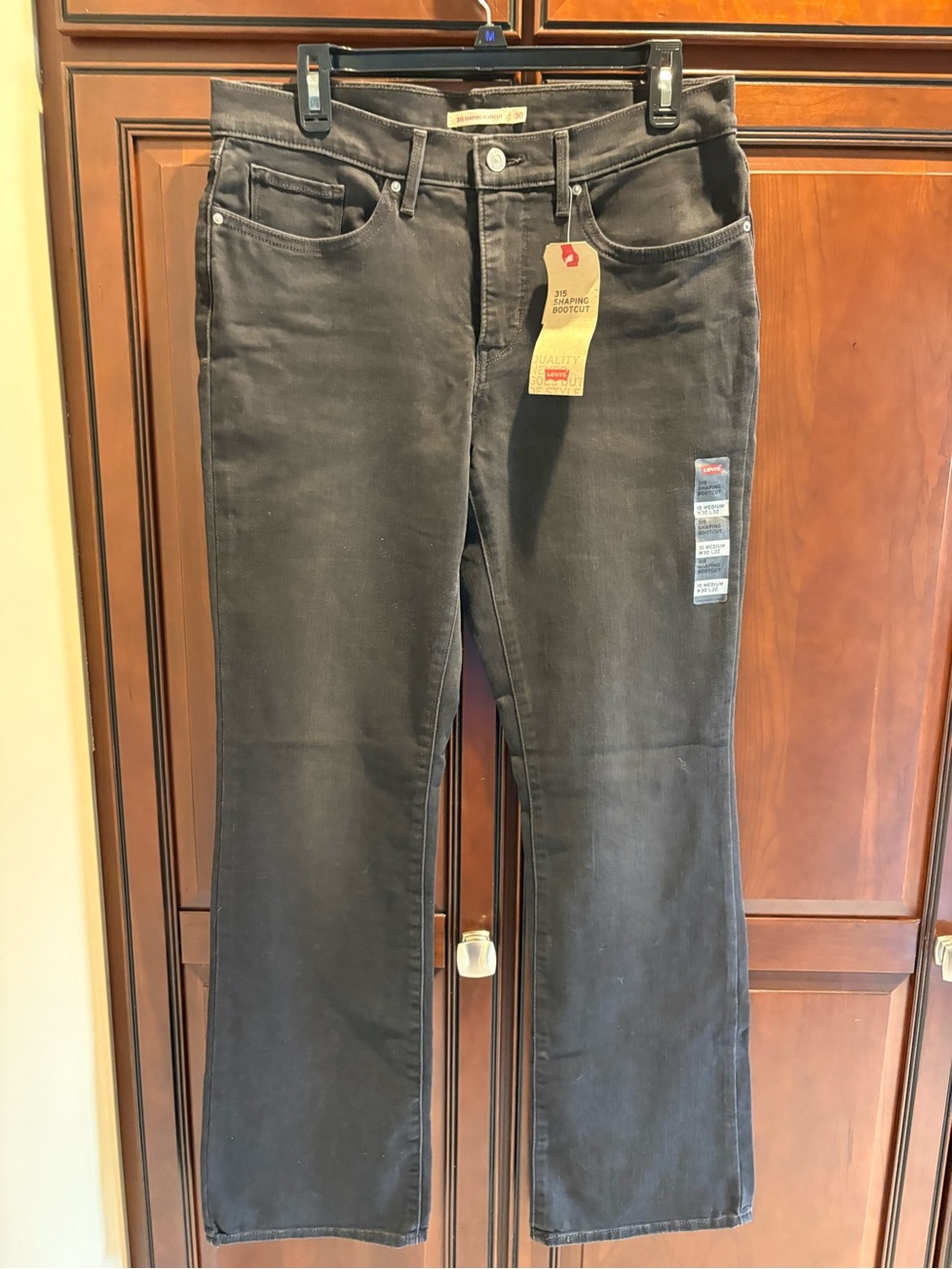Levi's Black Label 315 Bootcut Black Wash Mid Rise Jeans Women's - 30x32